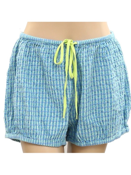 Free People Pants - Free People Free-est Plaid Bloomer Mini Shorts